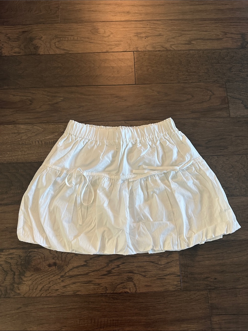 NWT Day + Moon white bubble skirt Sz M
